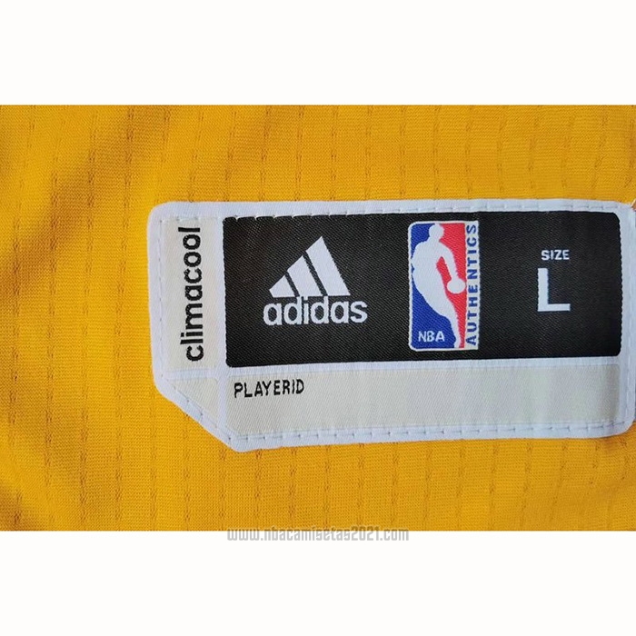 Camiseta Los Angeles Lakers Kobe Bryant #24 Amarillo